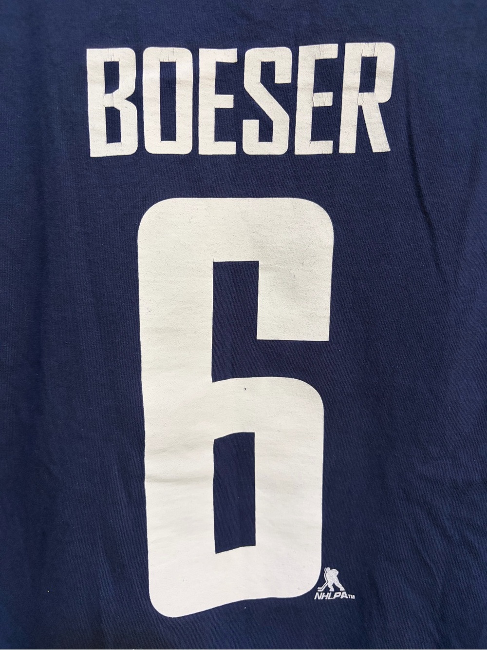 Brock Boeser #6 Vancouver Canucks Adidas NHL T-Shirt Adult Small